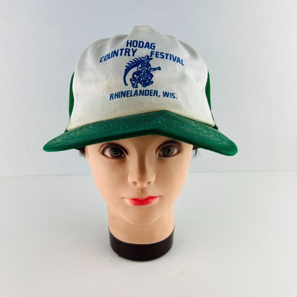 Hodag Country Festival Rhinelander Wis WI Trucker Hat Cap Vintage - Picture 2 of 7